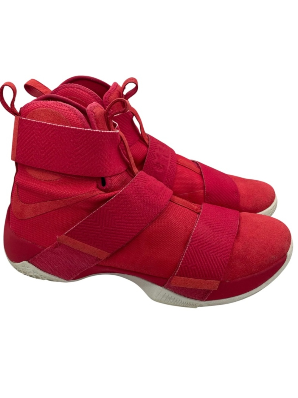 NIKE LeBron Soldier hightop mens red sneakers Size 13